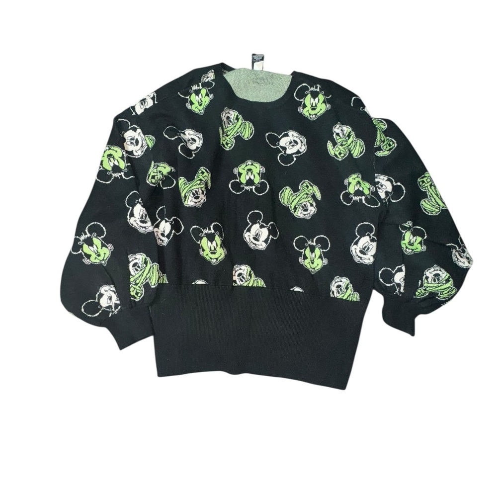 Disney Black and Green Character Print Top